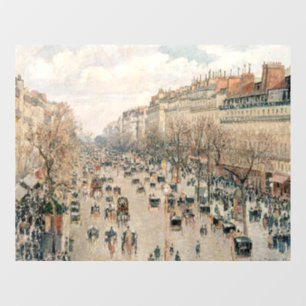 Pissarro - Boulevard Montmartre, Nachmittagssonne Fensteraufkleber