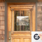 Pissarro - Boulevard Montmartre, Nachmittagssonne Fensteraufkleber (Haustür)