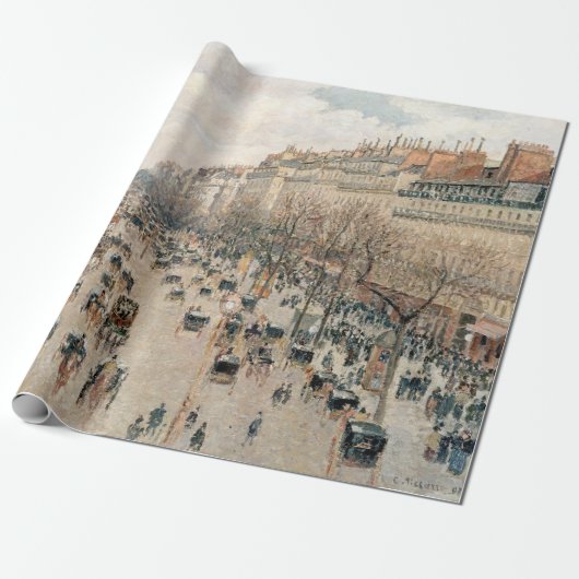 Pissarro - Boulevard Montmartre, Nachmittagssonne Geschenkpapier (Ungerollt)