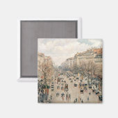 Pissarro - Boulevard Montmartre, Nachmittagssonne Magnet (Vorderseite/Rückseite)