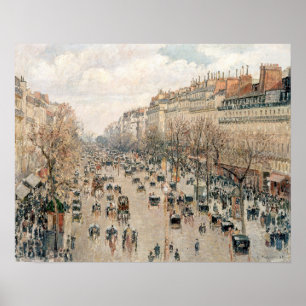 Pissarro - Boulevard Montmartre, Nachmittagssonne Poster