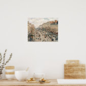 Pissarro - Boulevard Montmartre, Nachmittagssonne Poster (Küche)
