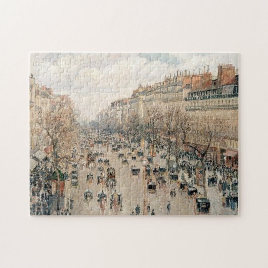 Pissarro - Boulevard Montmartre, Nachmittagssonne Puzzle (Horizontal)