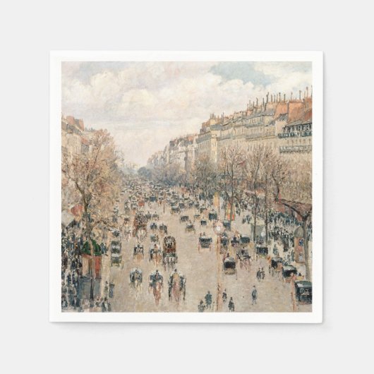 Pissarro - Boulevard Montmartre, Nachmittagssonne Serviette (Vorderseite)