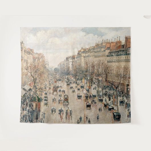 Pissarro - Boulevard Montmartre, Nachmittagssonne Wandteppich (Vorderseite (Horizontal))