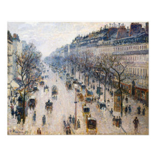Pissarro - Boulevard Montmartre, Wintermorgen Fotodruck