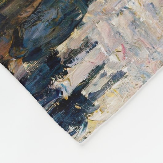 Pissarro - Boulevard Montmartre, Wintervormittag Fleecedecke (Ecke)