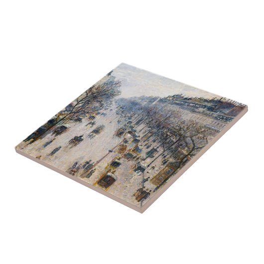 Pissarro - Boulevard Montmartre, Wintervormittag Fliese (Seite)