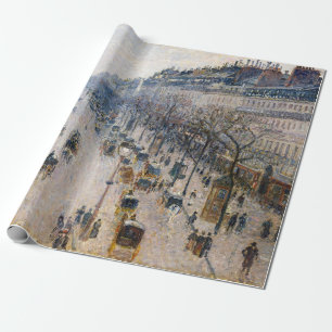 Pissarro - Boulevard Montmartre, Wintervormittag Geschenkpapier