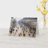 Pissarro - Boulevard Montmartre, Wintervormittag Karte (Gelbe Blume)