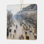 Pissarro - Boulevard Montmartre, Wintervormittag Keramikornament (Links)