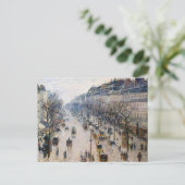 Pissarro - Boulevard Montmartre, Wintervormittag Postkarte (Stehend Vorderseite)