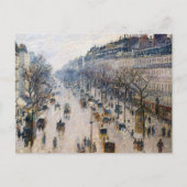 Pissarro - Boulevard Montmartre, Wintervormittag Postkarte (Vorderseite)