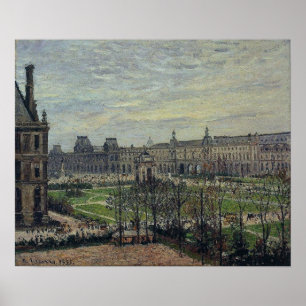Pissarro - Carrousel Grau Wetter 1899 Poster