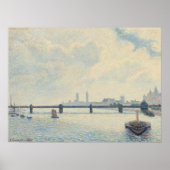Pissarro Charing Cross Bridge London Old Art Wall Poster (Vorne)