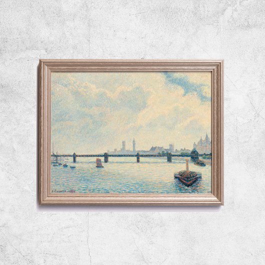 Pissarro Charing Cross Bridge London Old Art Wall Poster