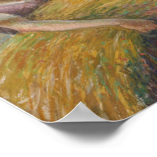 Pissarro - Die Ernte Poster (Ecke)