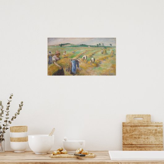 Pissarro - Die Ernte Poster (Küche)