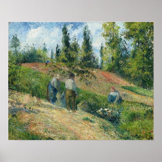 Pissarro - Die Erntepause 1880 Poster (Vorne)