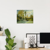 Pissarro - Die Gänsehaut bei Montfoucault Poster (Heimbüro)