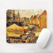 Pissarro: Die Messe in Dieppe, Sonniger Morgen Mousepad (Mit Mouse)