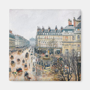 Pissarro - Französischer Theaterplatz, Paris, Plat Magnet