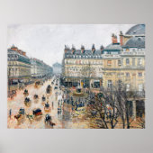 Pissarro - französischer Theaterplatz, Paris, Poster (Vorne)