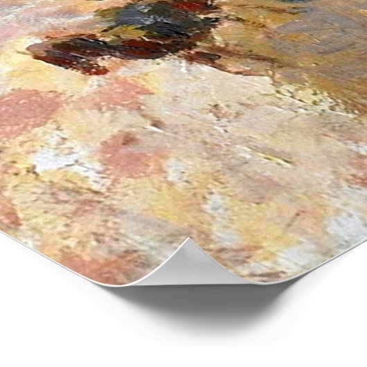 Pissarro - französischer Theaterplatz, Paris, Poster (Ecke)