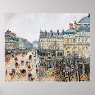 Pissarro - Französischer Theaterplatz, Paris Poster
