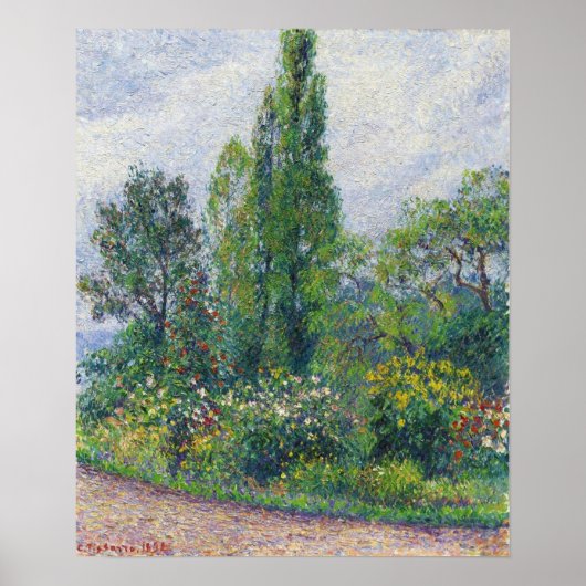 Pissarro - Garten von Octave Mirbeau bei Damps (Eu Poster (Vorne)