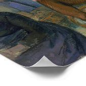 Pissarro - Geflügelmarkt bei Gisors Poster (Ecke)