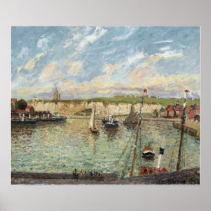 Pissarro - Hafen von Dieppe Nachmittag Sonniges We Poster