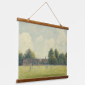 Pissarro Hampton Court Berühmte Alte Kunstholzmaue Wandteppich Mit Holzrahmen (Gewinkelt)