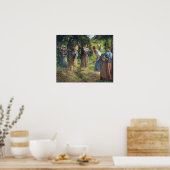 Pissarro - Hay Harvest at Eragny 1901 Poster (Küche)