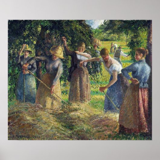 Pissarro - Hay Harvest at Eragny 1901 Poster (Vorne)