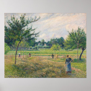 Pissarro - Hay Time 1902 Poster