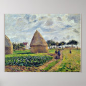 PISSARRO - HAYSTACKS UND CABBAGE PATCH POSTER (Vorne)