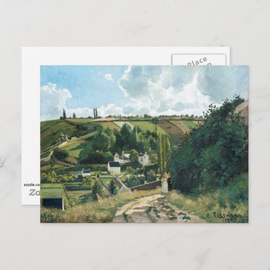 Pissarro - Jalais Hill, Pontoise, Postkarte (Vorne/Hinten)