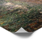 Pissarro - Junge Frau, die 1895 ihr Fett badet Poster (Ecke)