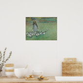 Pissarro - Junge Hirten von Gänsen 1886 Poster (Küche)