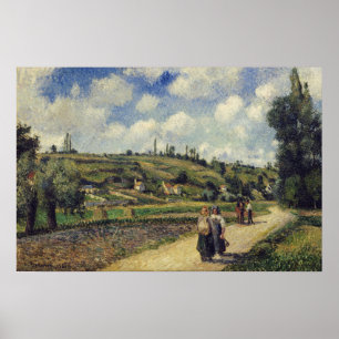 Pissarro - Landschaft bei Pontoise, die Auvers Roa Poster