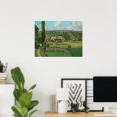 Pissarro Landschaft Les Patios Berühmte Kunst Poster (Heimbüro)