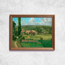 Pissarro Landschaft Les Patios Berühmte Kunst