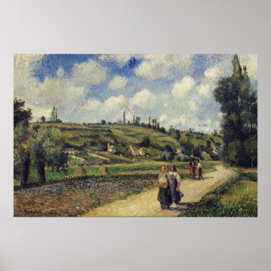 Pissarro - Landschaft nahe Pontoise Poster (Vorne)