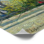 Pissarro - Louvre Morning Spring 1902 Poster (Ecke)