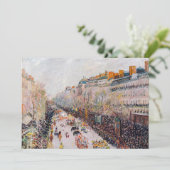 Pissarro - Montmartre, Mardi Gras am Boulevard Dankeskarte (Stehend Vorderseite)