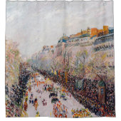 Pissarro - Montmartre, Mardi Gras am Boulevard Duschvorhang (Vorderseite)