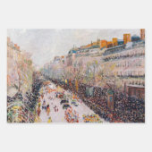 Pissarro - Montmartre, Mardi Gras am Boulevard Geschenkpapier Set (Vorderseite 3)