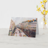 Pissarro - Montmartre, Mardi Gras am Boulevard Karte (Gelbe Blume)