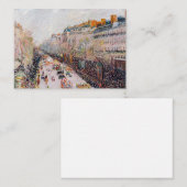 Pissarro - Montmartre, Mardi Gras am Boulevard Mitteilungskarte (Vorne/Hinten)